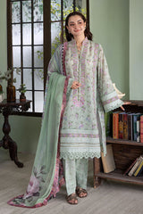 SOBIA NAZIR-UNSTITCHED 3PC KARANDI PRINTED EMBROIDERED SUIT-PK-2564
