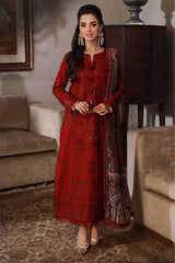 ASIM JOFA-UNSTITCHED 3PC DHANAK SEQUIN EMBROIDRED SUIT-PK-5801