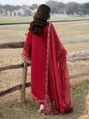 IZEL-UNSTITCHED 3PC LAWN EMBROIDERED SUIT-PK-4818