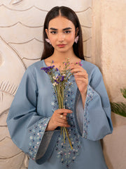 IZEL-UNSTITCHED 2PC DHANAK EMBROIDERED SUIT-PK-5755