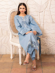 IZEL-UNSTITCHED 2PC DHANAK EMBROIDERED SUIT-PK-5755