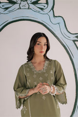 BATIK-2PIECE DHANAK EMBROIDERED SHIRT WITH DHANAK EMB TROUSER-PK-15007