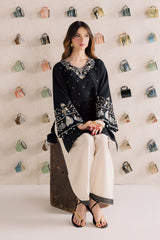 BATIK-2PIECE DHANAK EMBROIDERED SHIRT WITH DHANAK EMB SLEEVES-PK-15010
