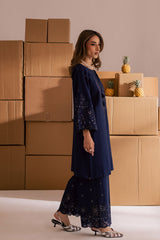 BATIK-UNSTITCHED 2PIECE LAWN SEQUIN & CHIKAN EMB NECKLINE WITH SEQUIN EMB TROUSER-PK-245