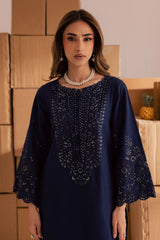 BATIK-UNSTITCHED 2PIECE LAWN SEQUIN & CHIKAN EMB NECKLINE WITH SEQUIN EMB TROUSER-PK-245