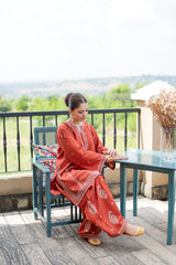 URGE-UNSTITCHED 2PIECE LAWN EMBROIDERED SHIRT WITH LAWN EMBROIDERED TROUSER-PK-244