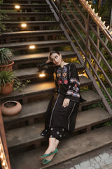 URGE-2PC DHANAK EMBROIDERED SHIRT WITH DHANAK EMB TROUSER-EP-5494