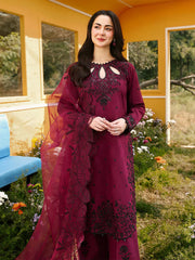 ASIM JOFA-UNSTITCHED 3PC LAWN SEQUIN EMBROIDERED SUIT-PK-4805