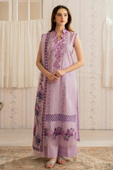 ASIFA NABEEL-3PC LAWN EMBROIDERED SHIRT WITH MONARK PRINTED DUPATTA AND TROUSER-PK-5647