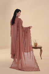 SAPPHIRE-UNSTITCHED 3PC DHANAK EMBROIDERED SUIT-PK-4263