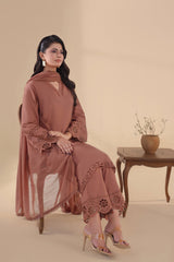 SAPPHIRE-UNSTITCHED 3PC DHANAK EMBROIDERED SUIT-PK-4263