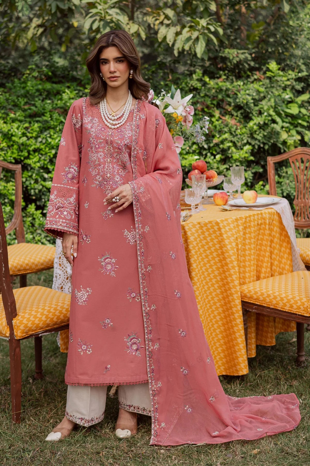BATIK-UNSTITCHED 3PC DHANAK EMBROIDERED SUIT-PK-5185