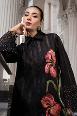 MARIA.B-UNSTITCHED 3PC DHANAK EMBROIDERED SUIT-PK-5202