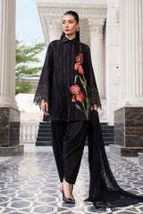 MARIA.B-UNSTITCHED 3PC DHANAK EMBROIDERED SUIT-PK-5202
