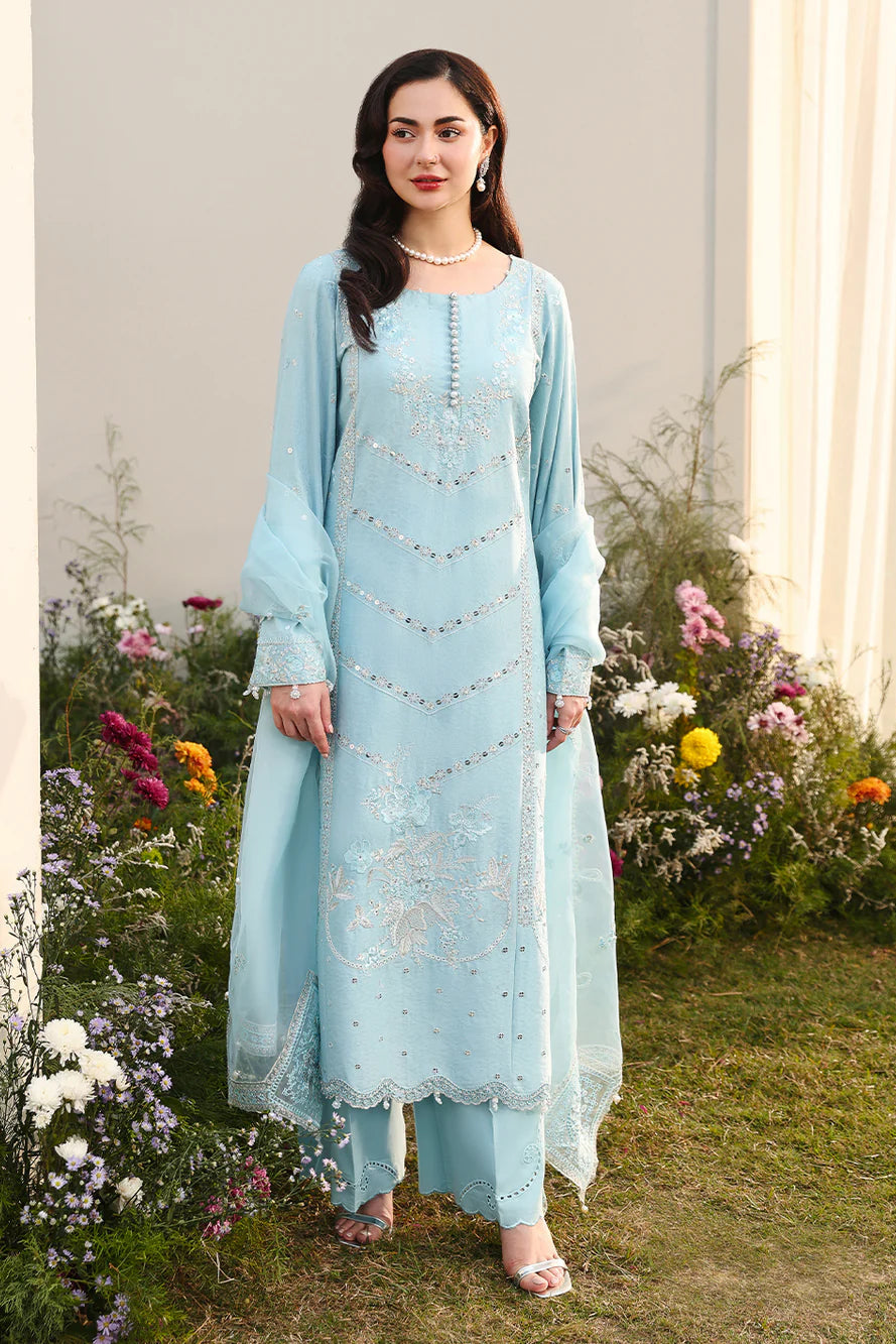 ASIM JOFA- UNSTITCHED 3PC LAWN EMBROIDERED SUIT-PK-4807