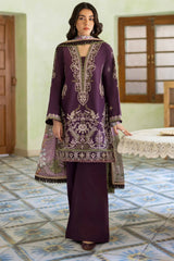 JAZMIN-UNSTITCHED 3PC LAWN EMBROIDERED SUIT-PK-4631