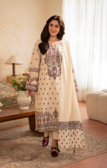 ASIM JOFA-UNSTITCHED 3PC DHANAK EMBROIDERED SUIT-PK-5153