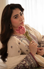 ASIM JOFA-UNSTITCHED 3PC DHANAK EMBROIDERED SUIT-PK-5153
