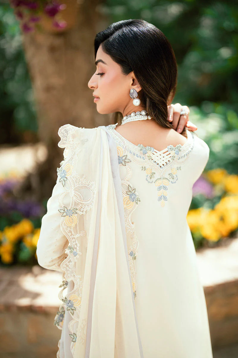 QALAMQAR - UNSTITCHED 3PC LAWN EMBROIDERED SUIT-PK-5819