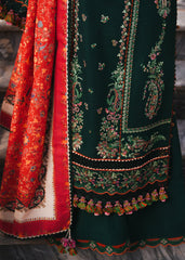 HUSSAIN REHAR-UNSTITCHED 3PC DHANAK EMBROIDERED SUIT-PK-5212