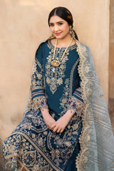 BATIK-UNSTITCHED 3PC DHANAK SEQUINS EMBROIDERED SUIT-PK-5120