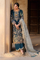 BATIK-UNSTITCHED 3PC DHANAK SEQUINS EMBROIDERED SUIT-PK-5120