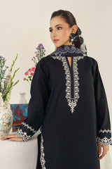 URGE - 3PC DHANAK EMBROIDERED SHIRT WITH  PRINTED SHAWL AND TROUSER-EP-5354