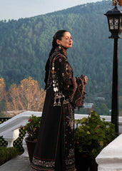 HUSSAIN REHAR-UNSTITCHED 3PC DHANAK EMBROIDERED SUIT-PK-4261