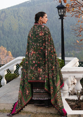 HUSSAIN REHAR-UNSTITCHED 3PC DHANAK EMBROIDERED SUIT-PK-4261