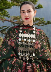 HUSSAIN REHAR-UNSTITCHED 3PC DHANAK EMBROIDERED SUIT-PK-4261