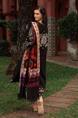 CHARIZMA-UNSTITCHED 3PC KHADDAR PRINTED SUIT-BIC-2657