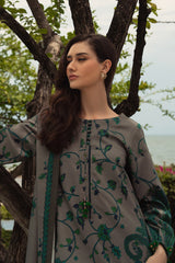CHARIZMA-UNSTITCHED 3PC KHADDAR PRINTED SUIT-BIC-2650