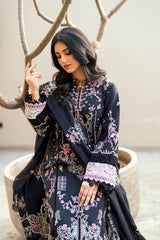 FLORENT-UNSTITCHED 3PC LAWN EMBROIDERED SUIT-PK-4826