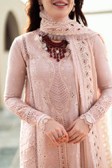 QALAMQAR-UNSTITCHED 3PC LAWN CHIKAANKARI EMBROIDERED SUIT-PK-4727