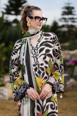 MARIA.B-UNSTITCHED 3PC LAWN DIGITAL PRINTED EMB SUIT-PK-1225