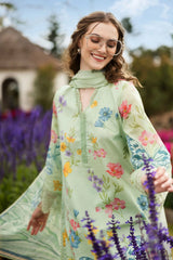 MARIA.B-UNSTITCHED 3PC LAWN DIGITAL PRINTED EMB SUIT-PK-013