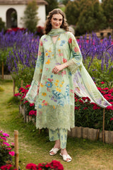 MARIA.B-UNSTITCHED 3PC LAWN DIGITAL PRINTED EMB SUIT-PK-013