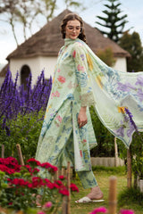 MARIA.B-UNSTITCHED 3PC LAWN DIGITAL PRINTED EMB SUIT-PK-013