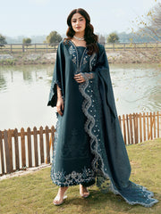 IZEL-UNSTITCHED 3PC LAWN EMBROIDERED SUIT-PK-4822