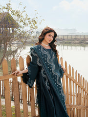 IZEL-UNSTITCHED 3PC LAWN EMBROIDERED SUIT-PK-4822