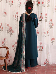 MAHNUR-UNSTITCHED 3PC LAWN LASERWORK EMBROIDERED SUIT-PK-4689
