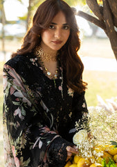 ELAF-UNSTITCHED 3PC LAWN CHIKAN EMBROIDERED SUIT-PK-4811