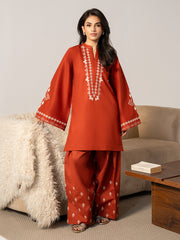 IZEL-UNSTITCHED 2PC DHANAK EMBROIDERED SUIT-PK-15073