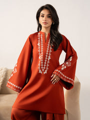 IZEL-UNSTITCHED 2PC DHANAK EMBROIDERED SUIT-PK-15073