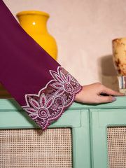 IZEL-2PC UNSTITCHED DHANAK EMBROIDERED SUIT-PK-5763