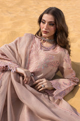 RANG RASIYA-UNSTITCHED 3PC LAWN LASERWORK & SEQUIN EMBROIDERED SUIT-PK-4796