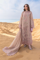 RANG RASIYA-UNSTITCHED 3PC LAWN LASERWORK & SEQUIN EMBROIDERED SUIT-PK-4796