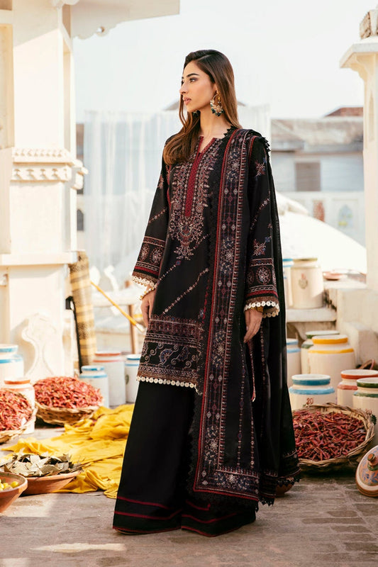 FLORENT-UNSTITCHED 3PC DHANAK EMBROIDERED SUIT-PK-5753