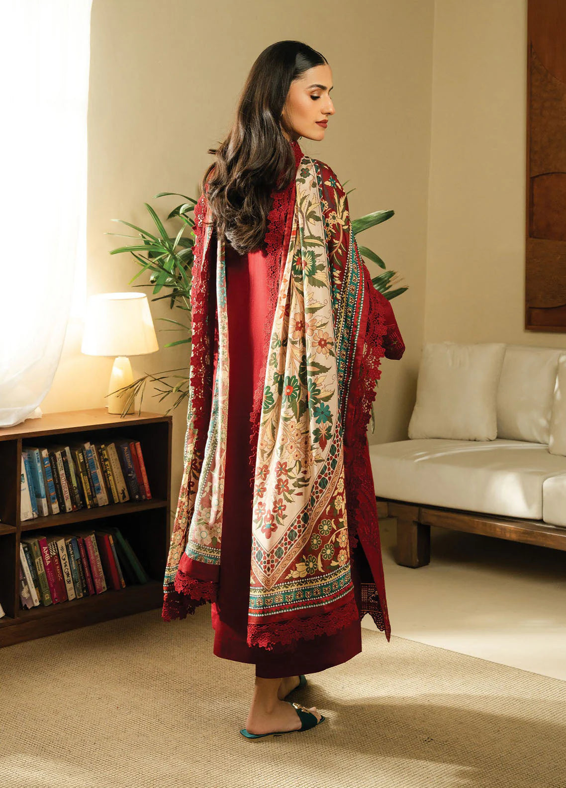 BATIK- UNSTITCHED 3PC DHANAK EMBROIDERED SUIT-PK-5747