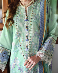 MUSHQ-UNSTITCHED 3PC LAWN HEAVY EMBROIDERED SUIT-PK-4909